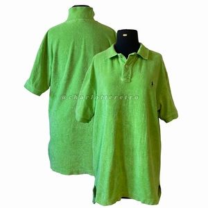 Polo RL • Lime Green French Terry Pullover